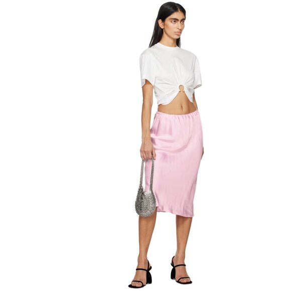 Rabanne White Gathered T-Shirt Size Small - Picture 4 of 4